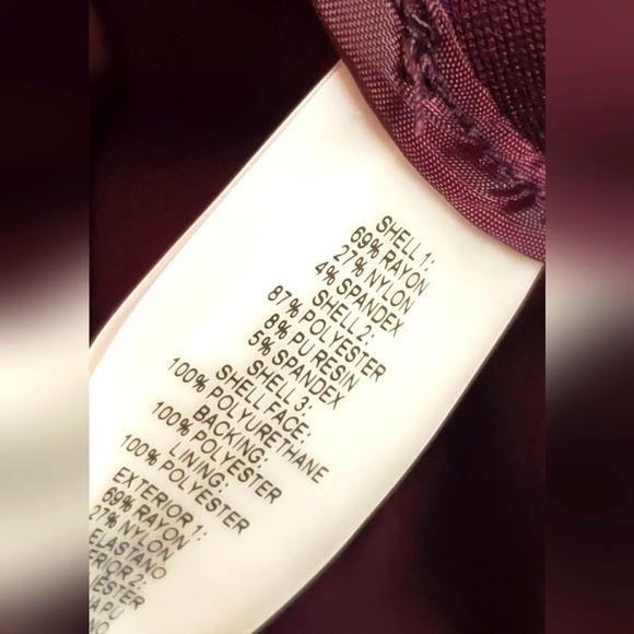 CALVIN KLEIN-size 10-long jacket- vegan suede leather faux leather- Lining - Picture 6 of 6